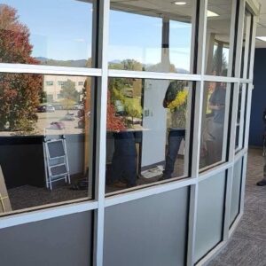 Commercial window installation