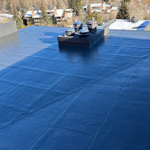 Roof coating completed
